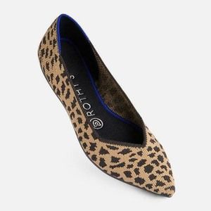 Rothy's Ballet Flats 10 Pointed Spot Leopard Knit